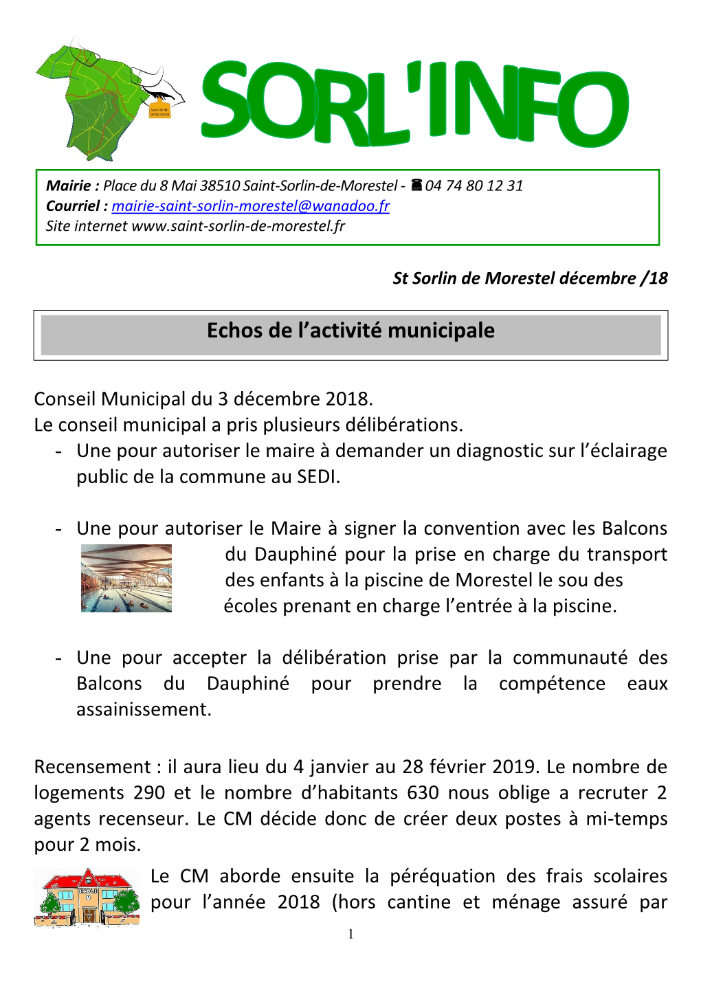 Echos De L'activité Municipale