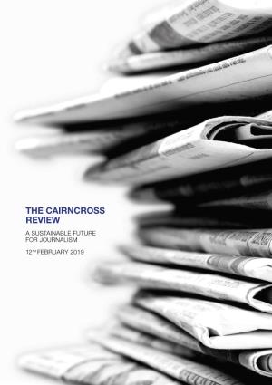 Cairncross Review a Sustainable Future for Journalism