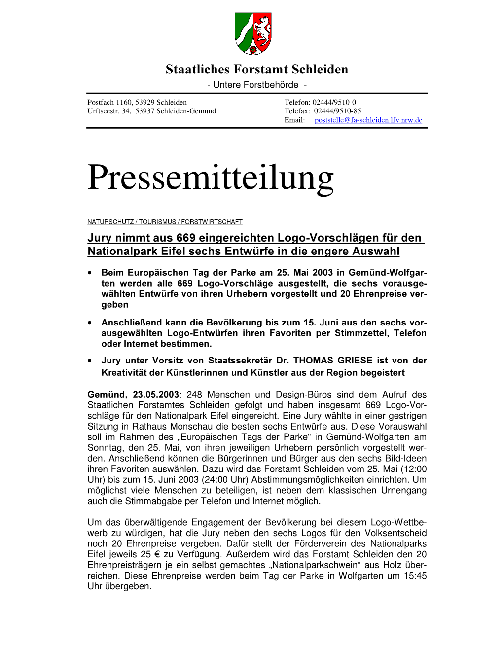 Pressemitteilung