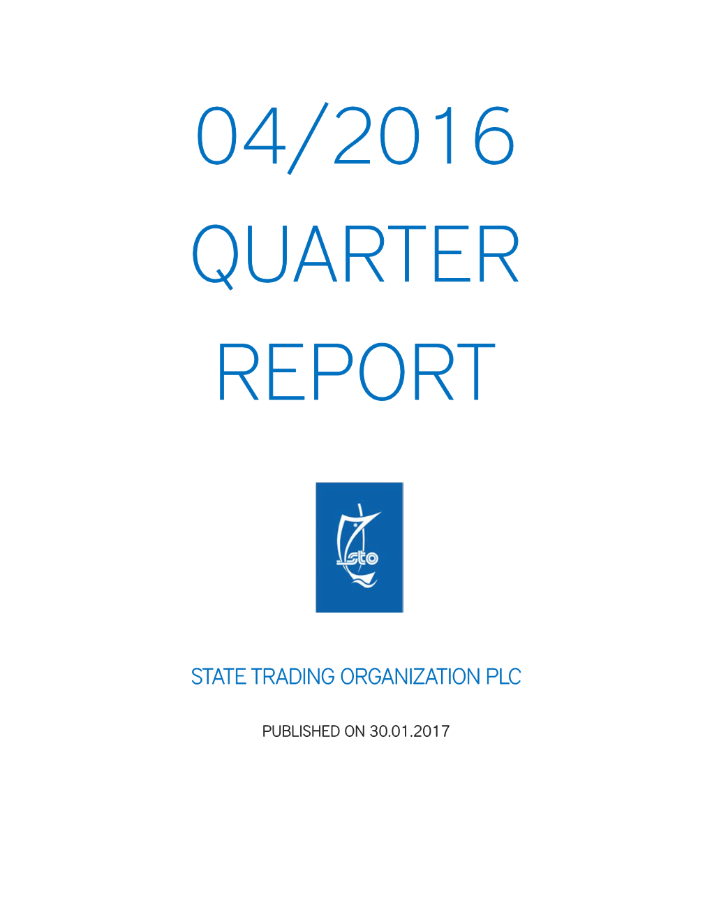 04/2016 Quarter Report
