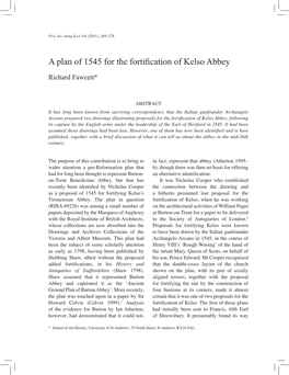 A Plan of 1545 for the Fortification of Kelso Abbey | 269