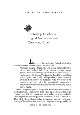 Photoshop Landscapes: Digital Mediations and Bollywood Cities