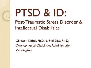 Post-Traumatic Stress Disorder & Intellectual Disabilities