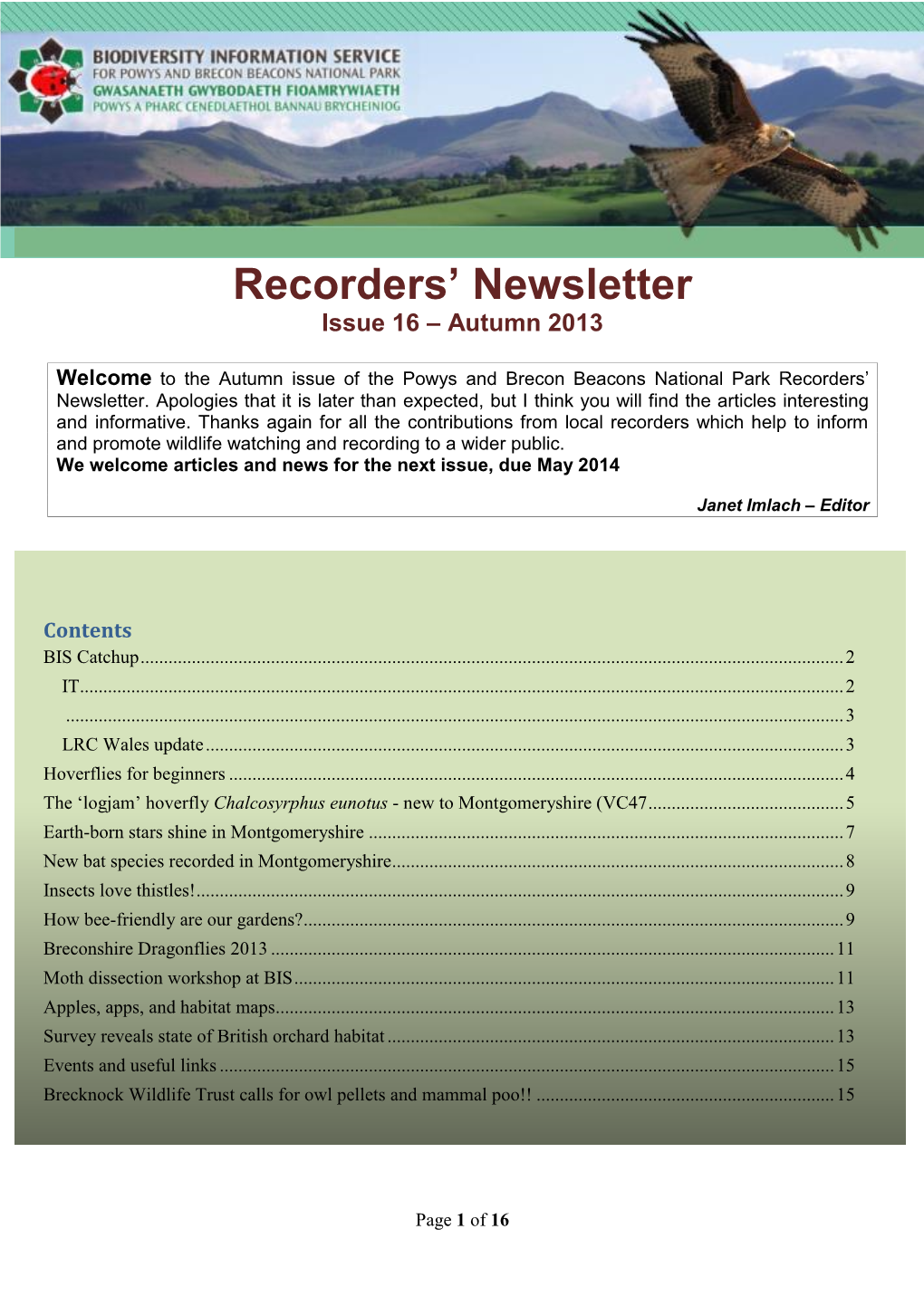 BIS Recorders Newsletter Autumn 2013.Pdf