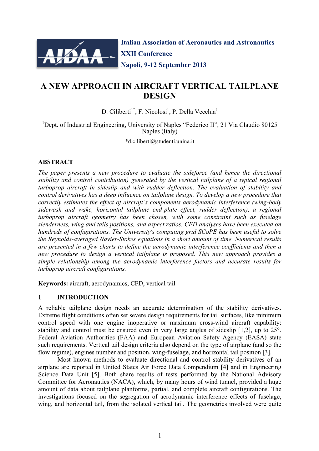 A New Approach in Aircraft Vertical Tailplane Design