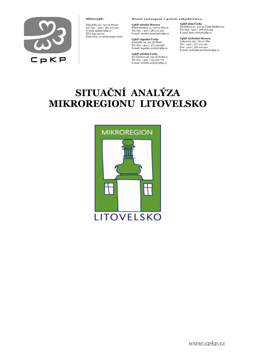 Situaćnč Analđza Mikroregionu Litovelsko