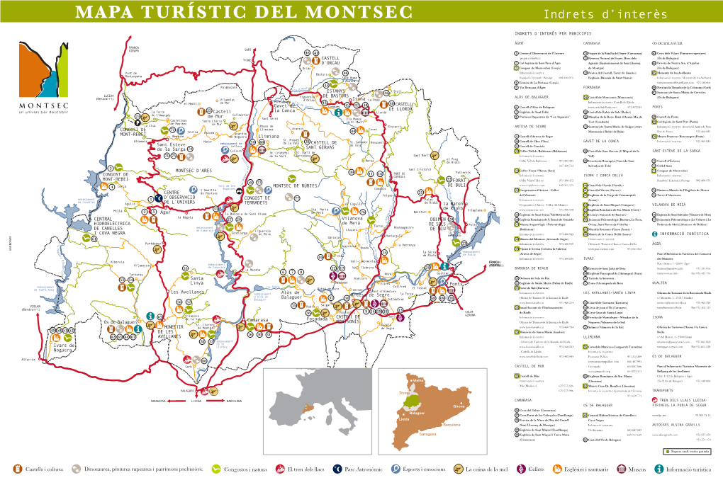 MAPA TURÍSTIC DEL MONTSEC Indrets D’Interès