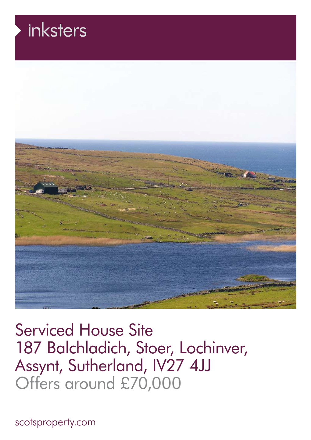 Serviced House Site 187 Balchladich, Stoer, Lochinver, Assynt