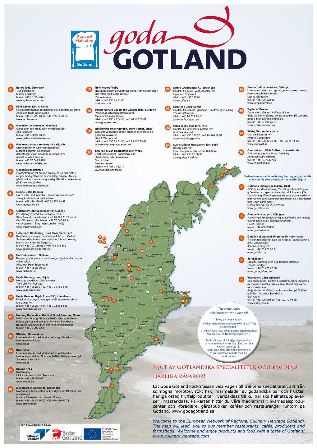 Regional Matkultur Medlemskarta 2018