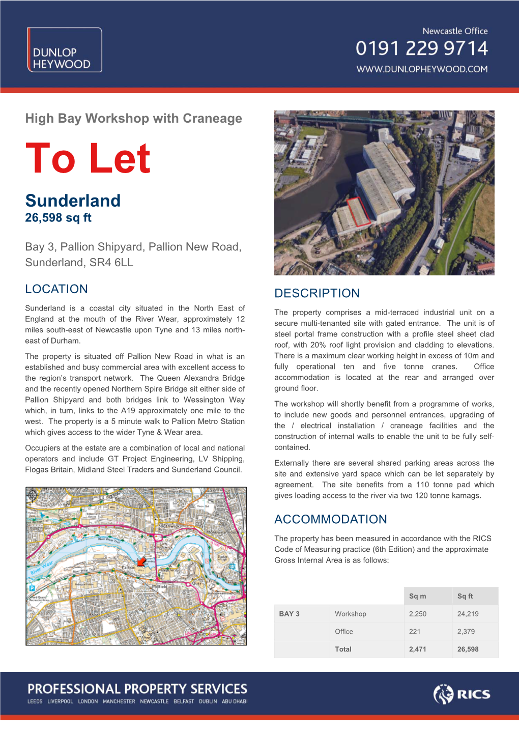 To Let Sunderland 26,598 Sq Ft