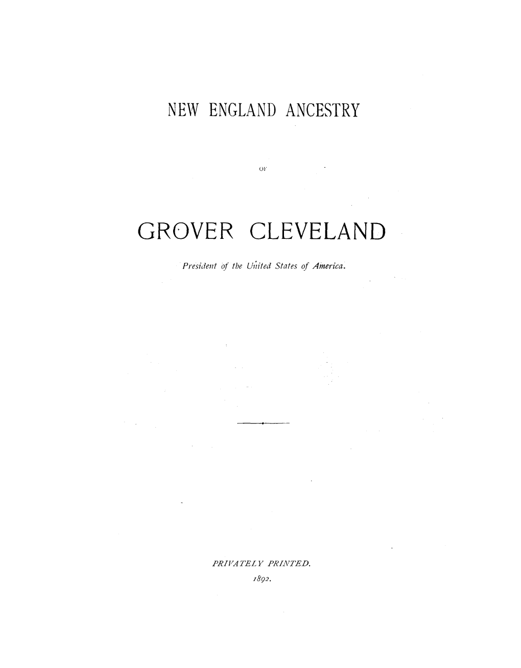 Grover Cleveland