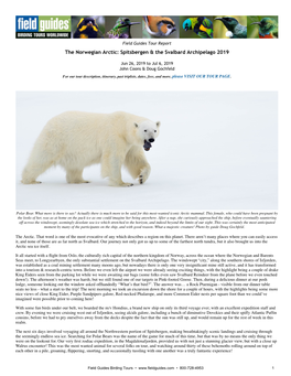 Spitsbergen & the Svalbard Archipelago 2019