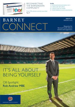 Barney Connect Issue 01 Alan Spring 2014 Stevens