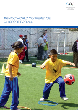 Final Report on the 15Th IOC World Conference on Sport For