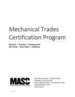 Mechanical Trades Certification Program