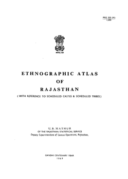 Ethnographic Atlas of Rajasthan