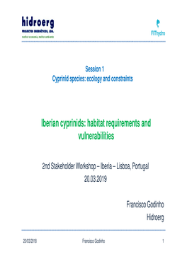Iberian Cyprinids: Habitat Requirements and Vulnerabilities