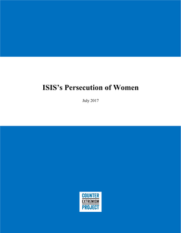ISIS's Persecution of Women