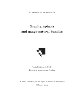 Gravity, Spinors and Gauge-Natural Bundles