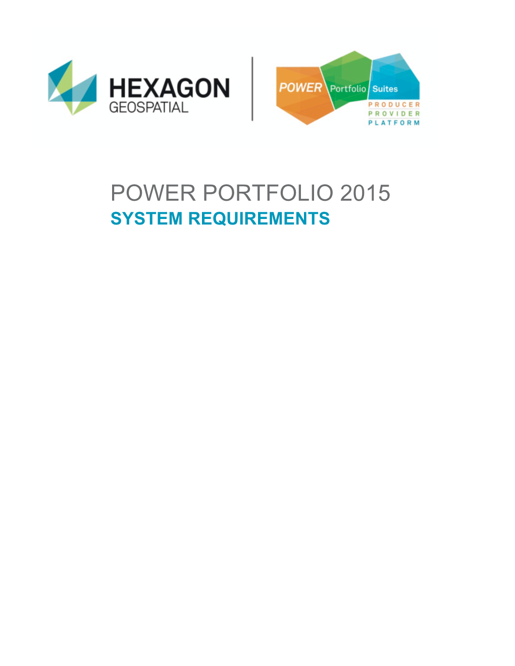 Power Portfolio 2015 System Requirements