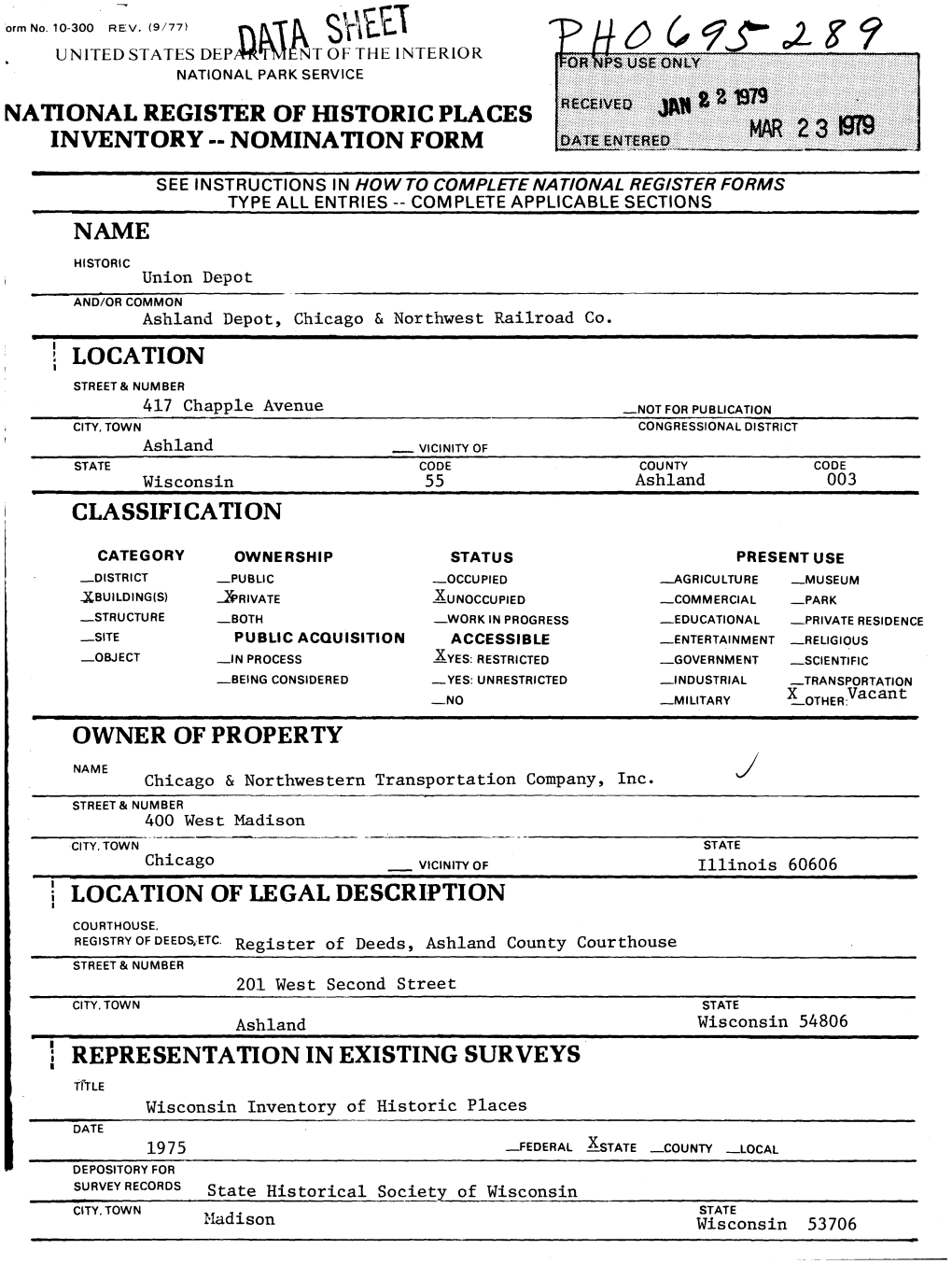 Hihlilhp INVENTORY - NOMINATION FORM