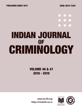 Indian Journal of Criminology 2018-19.Pdf