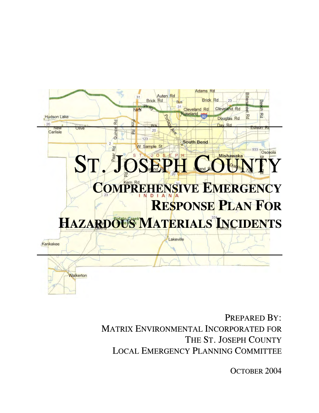 Comprehensive Emergency Response Plan for Hazardous Materials Incidents