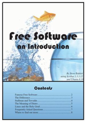 Free Software an Introduction