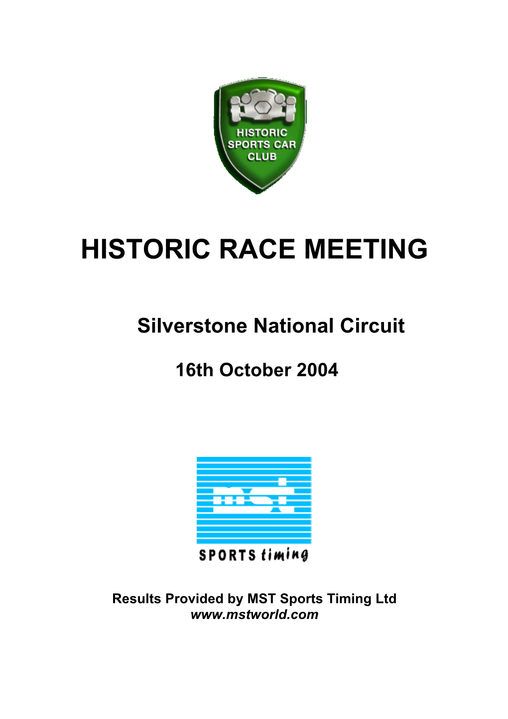 Historic Race Meeting