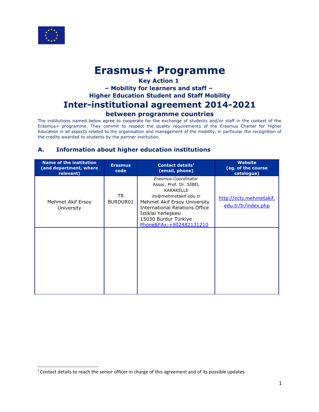 Erasmus+ Programme