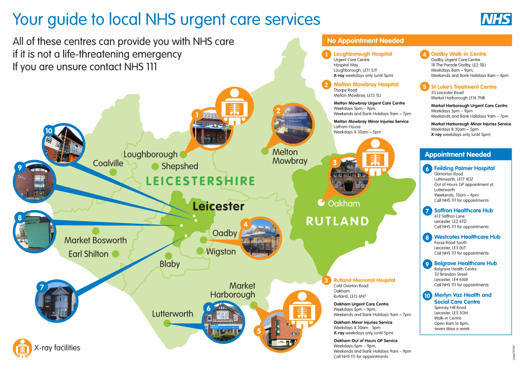 Your Guide to Local NHS Urgent Care Services