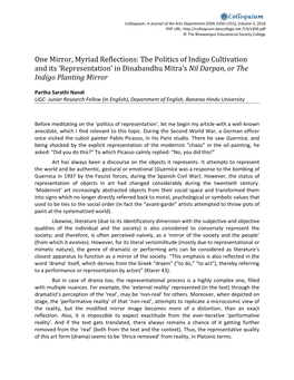 One Mirror, Myriad Reflections: the Politics of Indigo Cultivation and Its 'Representation' in Dinabandhu Mitra's Nil Darp