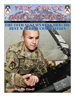 Task Force Muleskinner Hosts Best Warrior Competition Task Force Sword Celebrates Pg