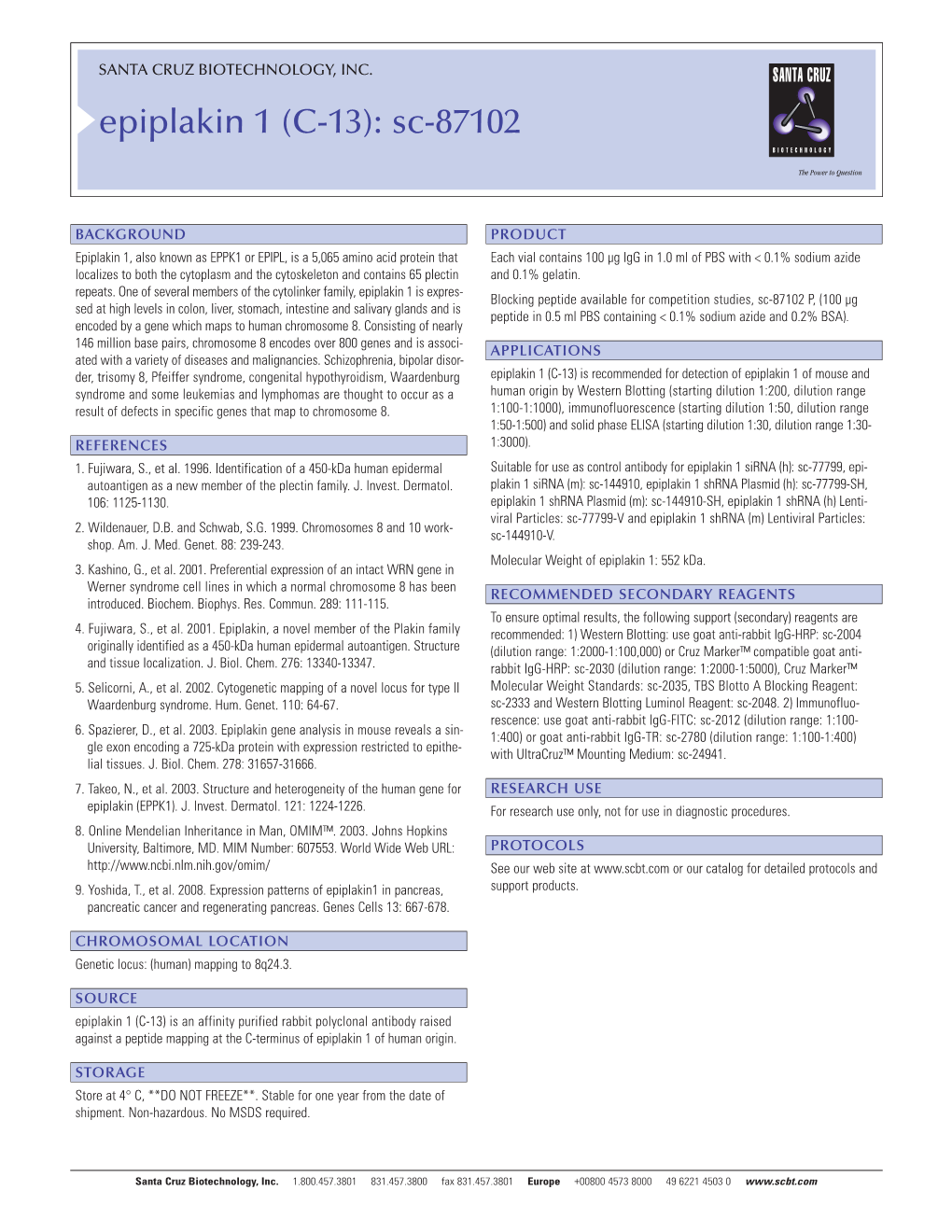 Epiplakin 1 (C-13): Sc-87102