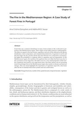 The Fire in the Mediterranean Region: a Case Study of Forest