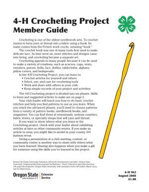 4-H Crocheting Project Member Guide