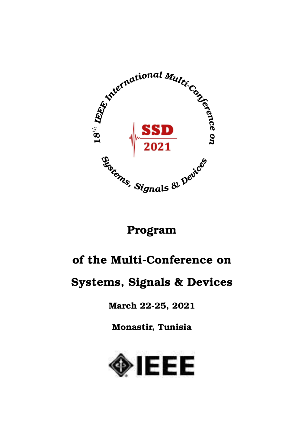 Program of the Multi-Conference on Systems, Signals & Devices