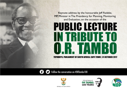 Public Lecture in Tribute To