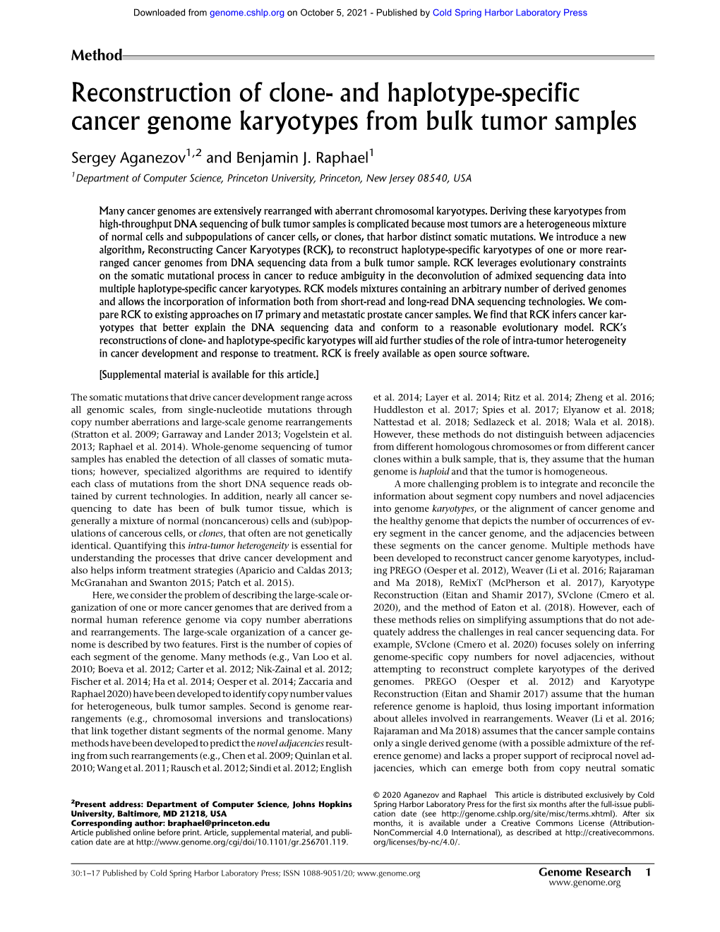 And Haplotype-Specific Cancer Genome Karyotypes from Bulk Tumor Samples