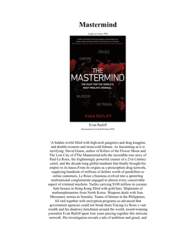 Mastermind Evan Ratliff Bok PDF Epub Fb2 Boken