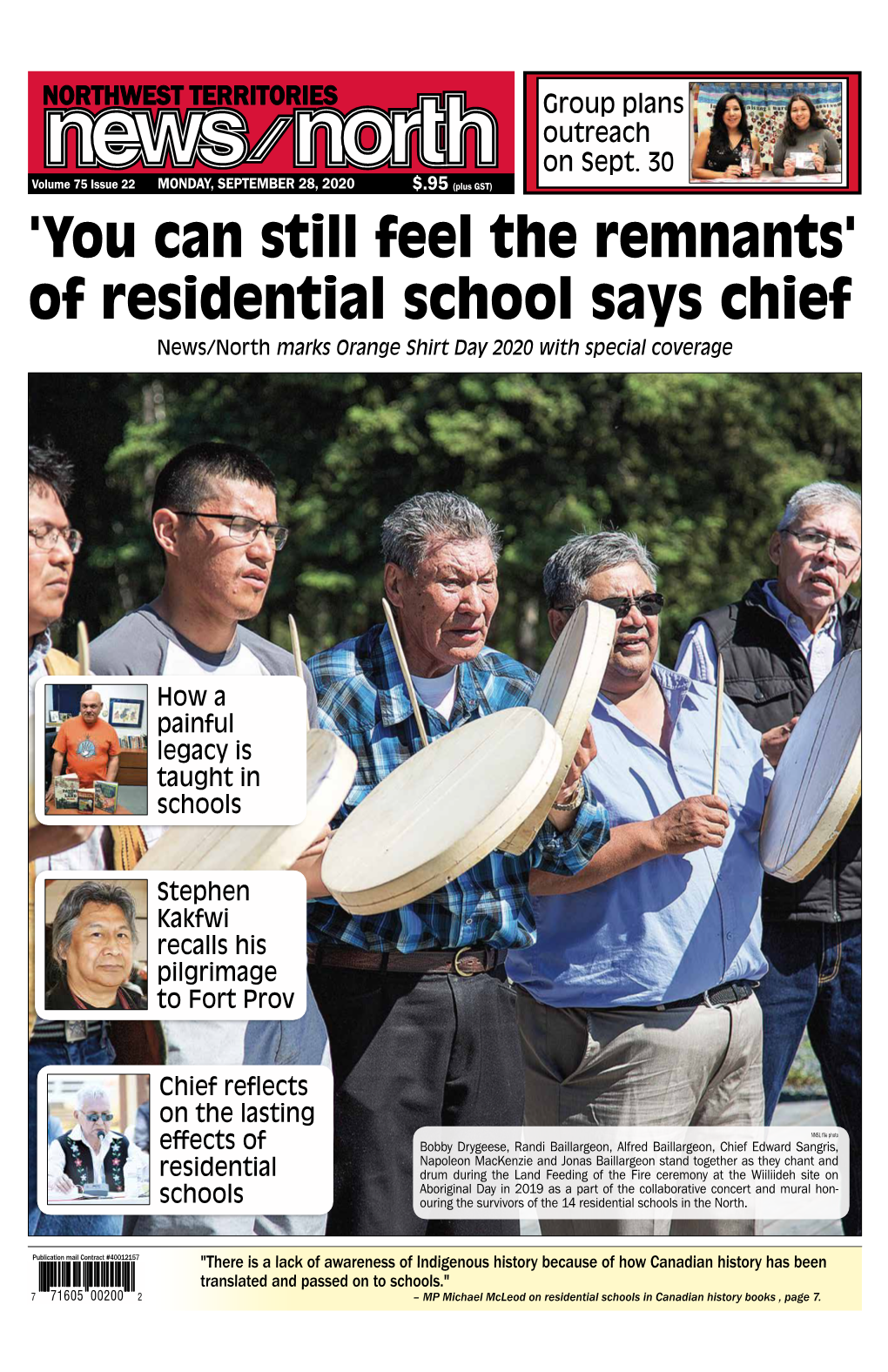 'You Can Still Feel the Remnants' of Residential School Says Chief News/North Marks Orange Shirt Day 2020 with Special Coverage
