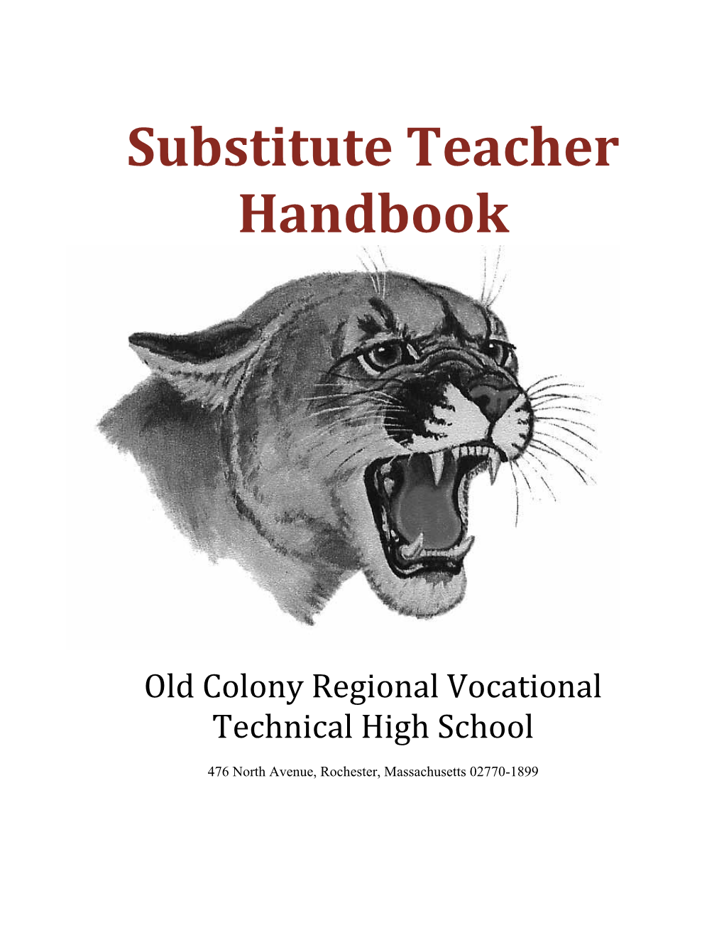 Substitute Teacher Handbook