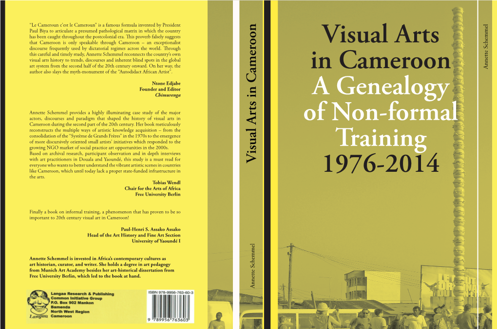 Visual Arts in Cameroon a Genealogy of Non-Formal Training 1976-2014
