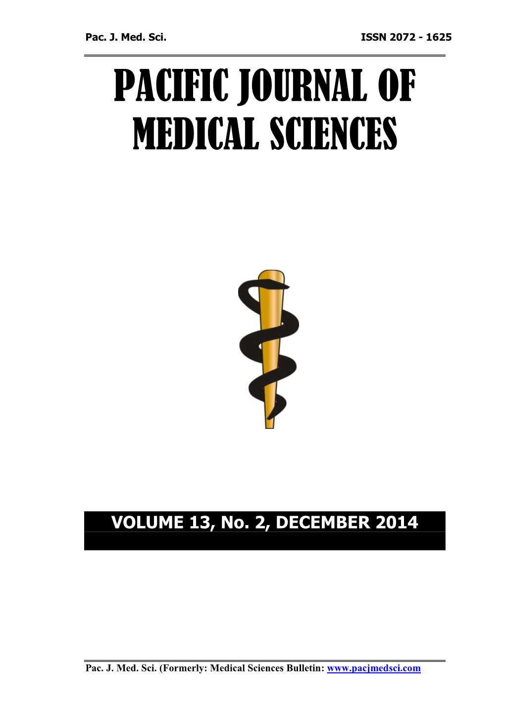 VOLUME 13, No. 2, DECEMBER 2014