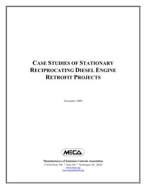 Stationary Reciprocating Engine Diesel Retrofit Case Studies