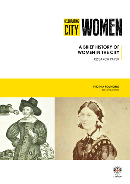 Recognition of Women in the City of London Research Paper