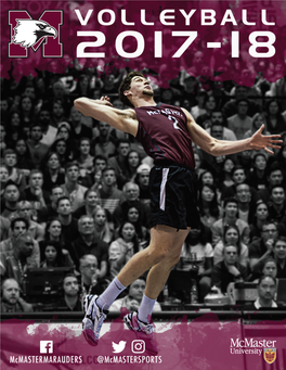 2017-2018 Mcmaster Men's Volleyball Media Guide