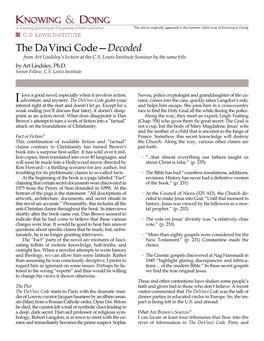 The Davinci Code Decoded K&Dsu04.P65