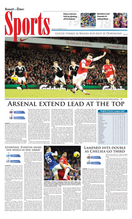 Arsenal Extend Lead at the Top