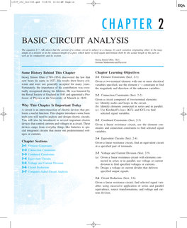 Chapter 2 Basic Circuit Analysis